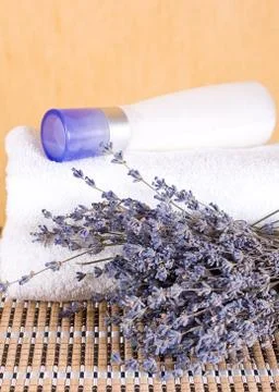 Lavender spa Stock Photos