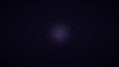 Lavender spiral galaxy cosmic space background, twinkling stars motion loop Stock Footage 342636967