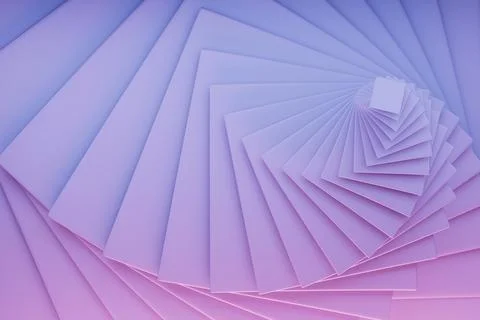 Lavender spiral gradient abstract geometric background, pattern. Minimal past Stockillustratie