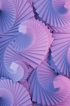 Lavender spirals pattern, gradient abstract geometric background. Soft violet 写真素材