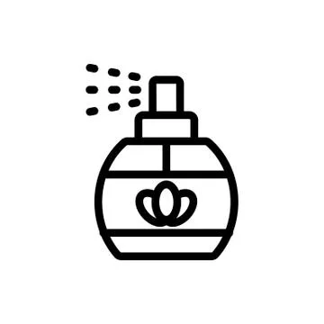 Lavender spray icon vector. Isolated contour symbol illustration Иллюстрация