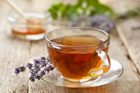 Lavender tea Stock Photos