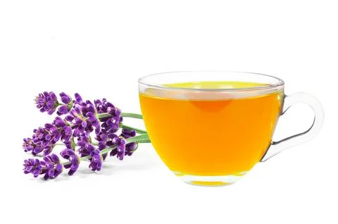 Lavender tea Stock Photos