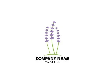 Lavender Template logo design vector illustration Stock Illustration
