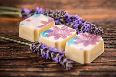 Lavender truffle Stock Photos
