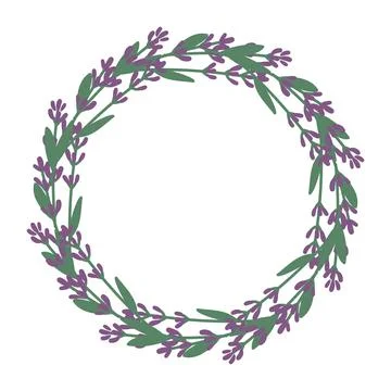 Lavender vector frame Stock Illustration