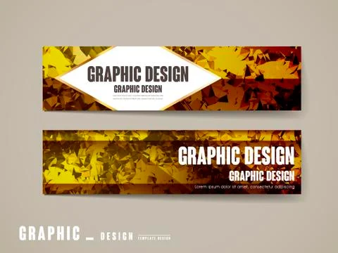 Lavish banner template Stock Illustration