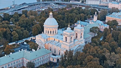 Lavra of Alexander Nevsky Vídeo Stock 82466509