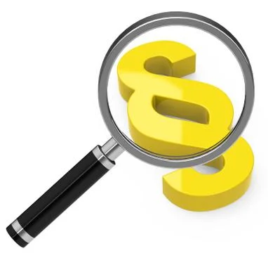 The law analysis Stock Illustration
