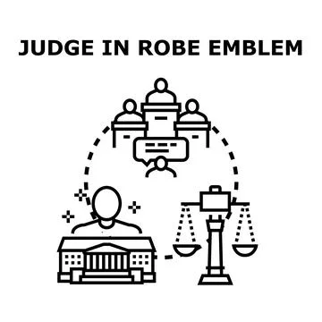 Law and justice system concept vector illustration Stock Illustration
