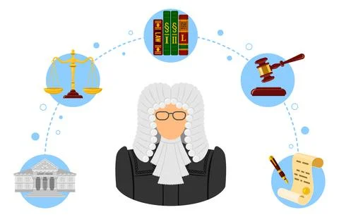 Law and Order Concept Stock Illustration
