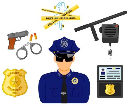Law and Order Concept Stock Illustration