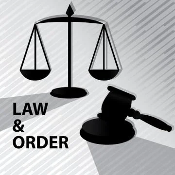 Law and order Stock Illustration