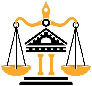 Law and Order Logo Stock Illustration