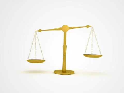 Law Balance Scale Stock Illustration