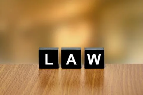 Law on black block Stock Illustration