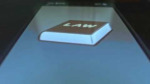 Law book, Code of Law presentation Stock Footage 303912229