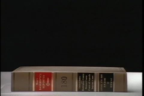 Law books falling Stock Footage 137210