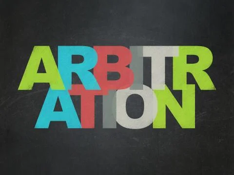 Law concept: Arbitration on School Board background Stock Illustration