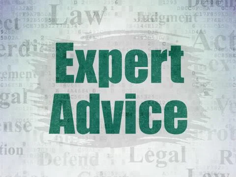 Law concept: Expert Advice on Digital Data Paper background イラスト素材