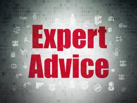 Law concept: Expert Advice on Digital Data Paper background イラスト素材