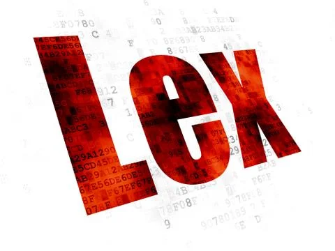 Law concept: Lex on Digital background 스톡 일러스트