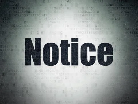 Law concept: Notice on Digital Data Paper background イラスト素材