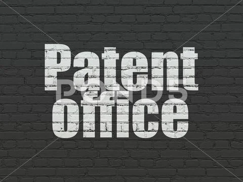 Law Concept: Patent Office On Wall Background