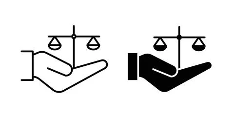 Law icon vector art Illustrations Stock Illustration