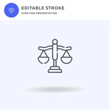 Law icon vector, filled flat sign, solid pictogram isolated on white, logo il Illustrazione stock
