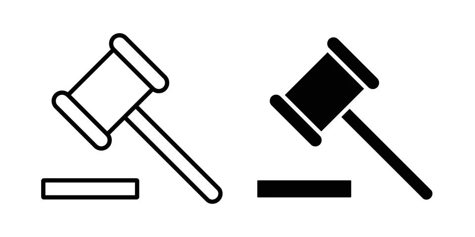 Law icon for web projects Illustrazione stock