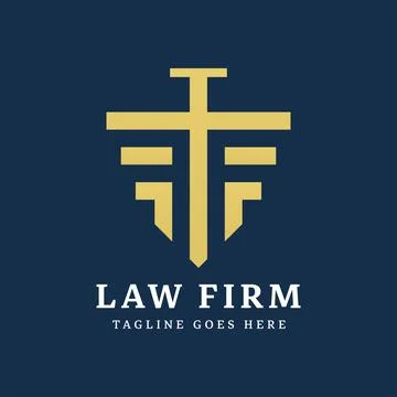 Law logo designs Illustrazione stock