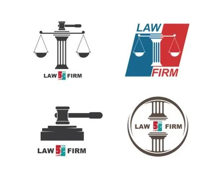 Law logo vector template Stock Illustration
