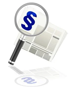 The law newspaper Stock Illustration