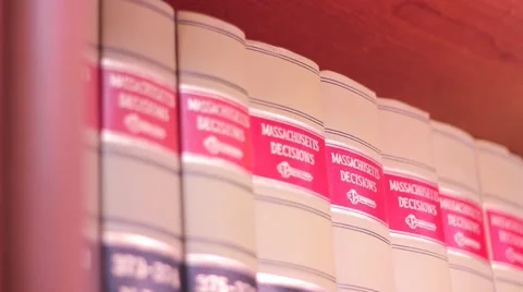 Law Office Bookshelf Library Stock Footage 49756482