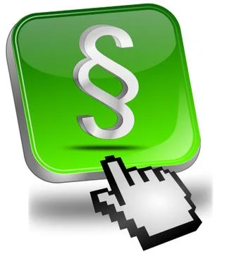 Law paragraph button with cursor Stock Illustration