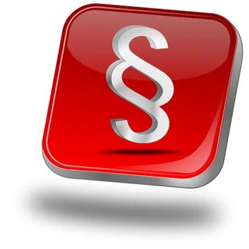 Law paragraph button Stock Illustration