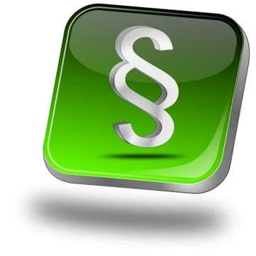 Law paragraph button Illustrazione stock