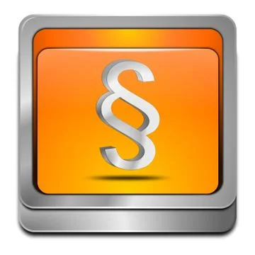 Law paragraph button Stock Illustration