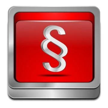 Law paragraph button Stock Illustration