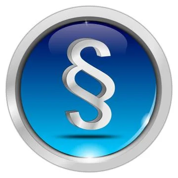 Law paragraph button Stock Illustration