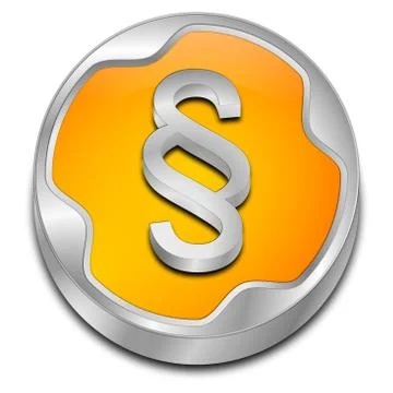 Law paragraph button Stock Illustration