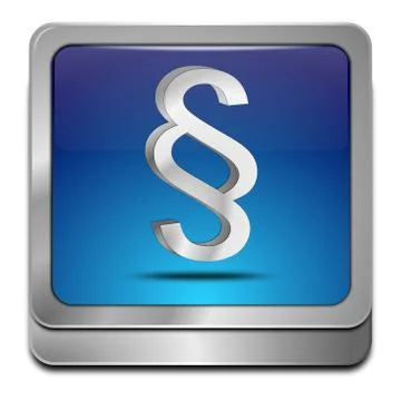 Law paragraph button Stock Illustration