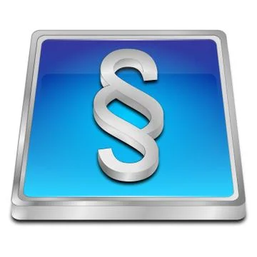 Law paragraph button Stock Illustration