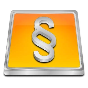 Law paragraph button Illustrazione stock