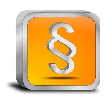 Law paragraph button Stock Illustration