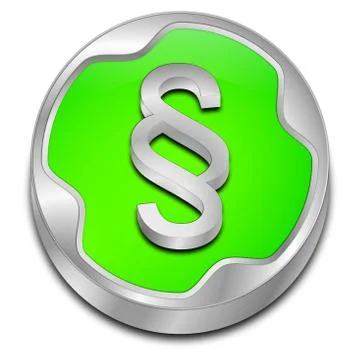 Law paragraph button Stock Illustration
