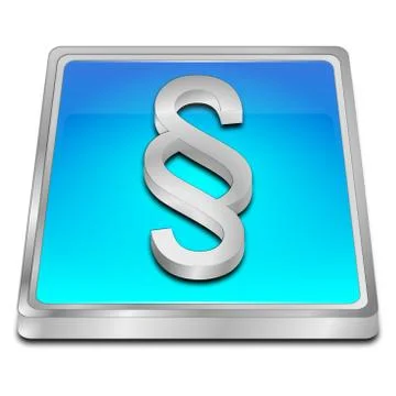 Law paragraph button Stock Illustration