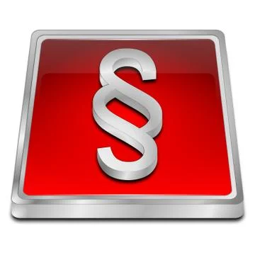 Law paragraph button Stock Illustration