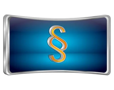 Law paragraph button Stock Illustration